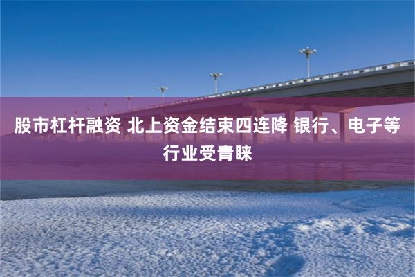 股市杠杆融资 北上资金结束四连降 银行、电子等行业受青睐