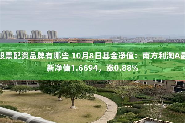 股票配资品牌有哪些 10月8日基金净值：南方利淘A最新净值1.6694，涨0.88%