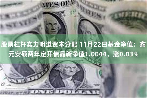 股票杠杆实力明道资本分配 11月22日基金净值：鑫元安硕两年定开债最新净值1.0044，涨0.03%